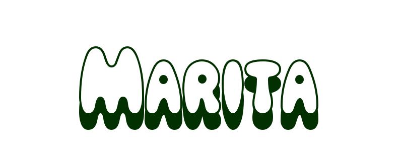 Coloring-Page-First-Name Marita