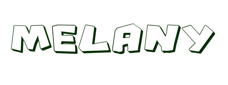 Coloring-Page-First-Name Melany