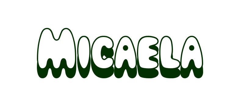 Coloring-Page-First-Name Micaela