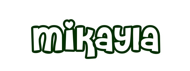 Coloring-Page-First-Name Mikayla