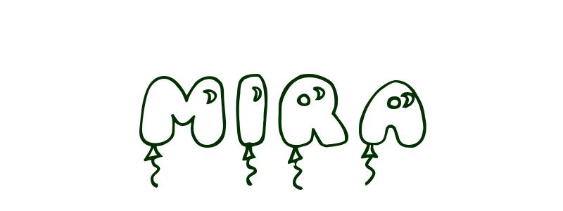 Coloring-Page-First-Name Mira