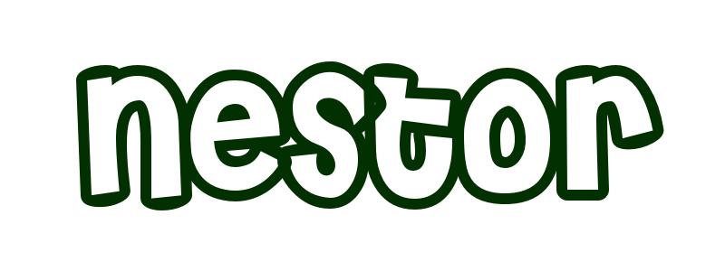 Coloring-Page-First-Name Nestor