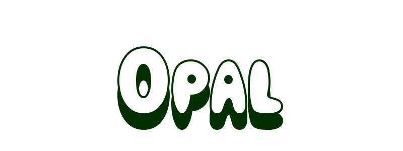 Coloring-Page-First-Name Opal