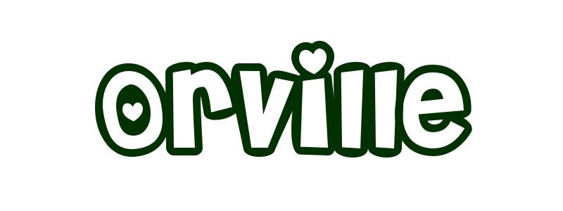 Coloring-Page-First-Name Orville