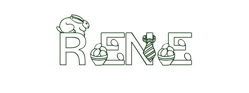 Coloring-Page-First-Name Rene