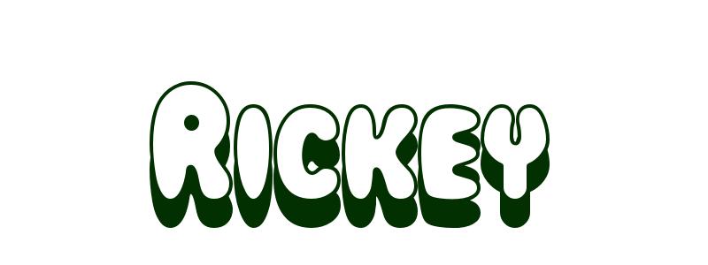 Coloring-Page-First-Name Rickey