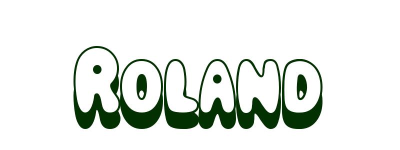 Coloring-Page-First-Name Roland