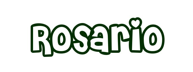 Coloring-Page-First-Name Rosario