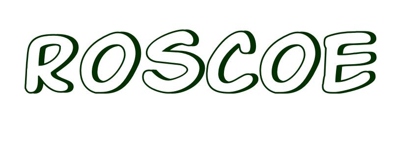 Coloring-Page-First-Name Roscoe