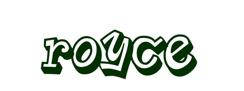 Coloring-Page-First-Name Royce