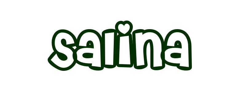 Coloring-Page-First-Name Salina