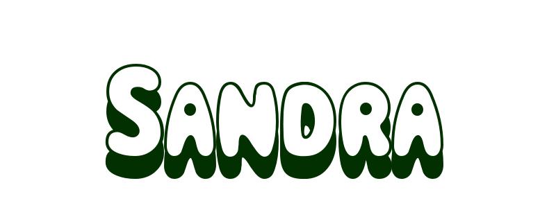 Coloring-Page-First-Name Sandra
