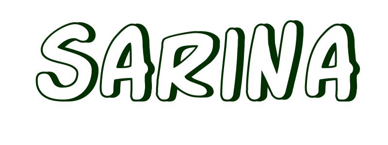 Coloring-Page-First-Name Sarina