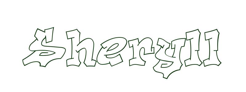 Coloring-Page-First-Name Sheryll