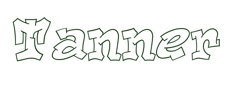 Coloring-Page-First-Name Tanner