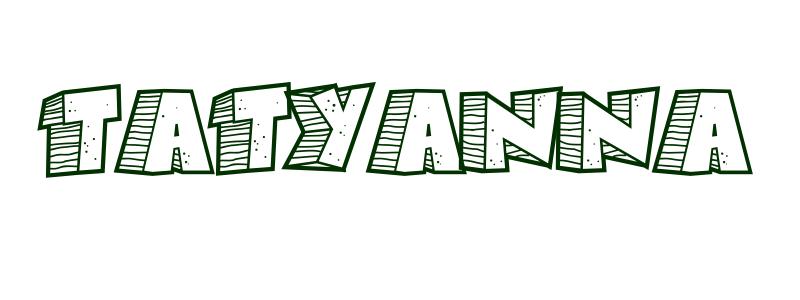 Coloring-Page-First-Name Tatyanna