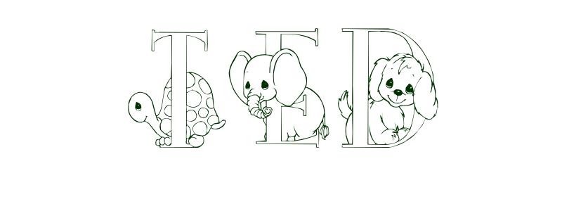 Coloring-Page-First-Name Ted
