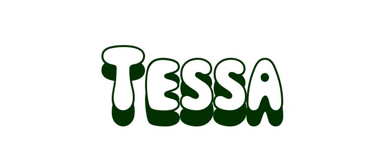 Coloring-Page-First-Name Tessa