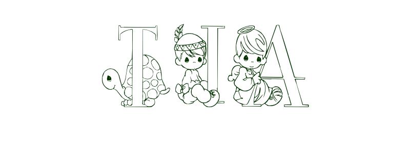 Coloring-Page-First-Name Tia
