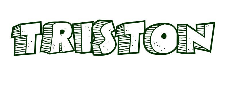 Coloring-Page-First-Name Triston