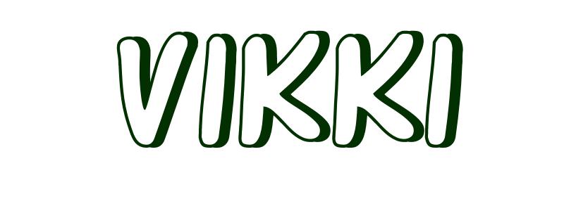 Coloring-Page-First-Name Vikki