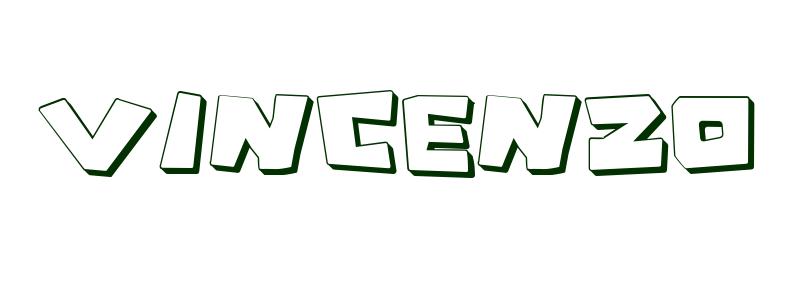 Coloring-Page-First-Name Vincenzo