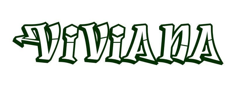 Coloring-Page-First-Name Viviana