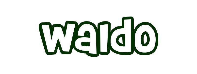 Coloring-Page-First-Name Waldo