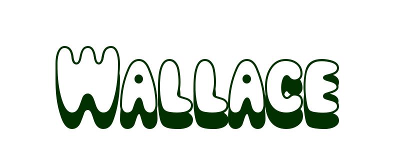 Coloring-Page-First-Name Wallace