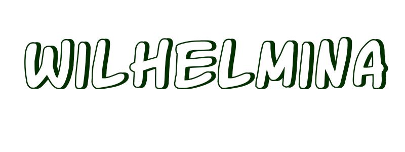 Coloring-Page-First-Name Wilhelmina