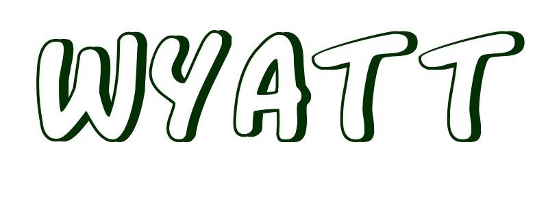Coloring-Page-First-Name Wyatt