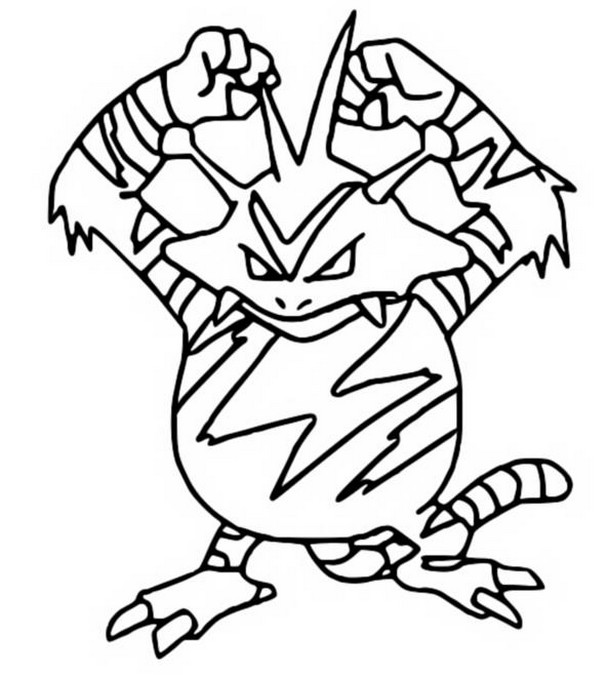 pokemon electabuzz coloring pages - photo #1