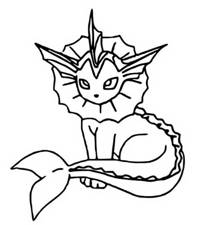 eeveelutions vaporeon coloring pages - photo #29