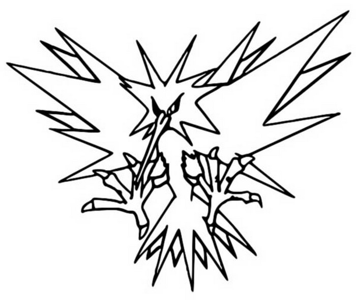 zapdos coloring pages - photo #6