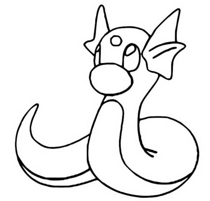 Disegni Da Colorare Pokemon Dratini Disegni Pokemon