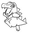 Coloring page Totodile