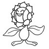 Coloring page Sunflora