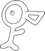 Coloring page Unown