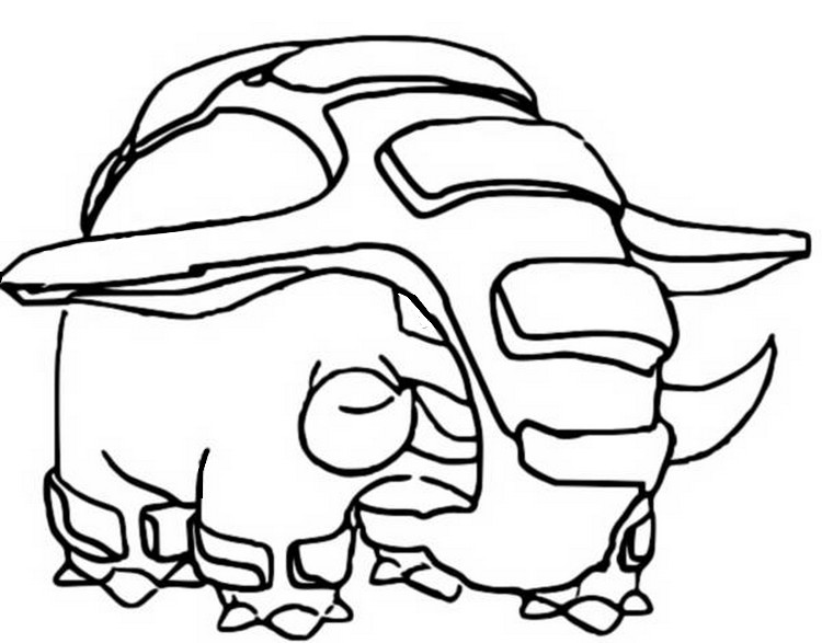 Coloring Pages Pokemon - Donphan - Drawings Pokemon