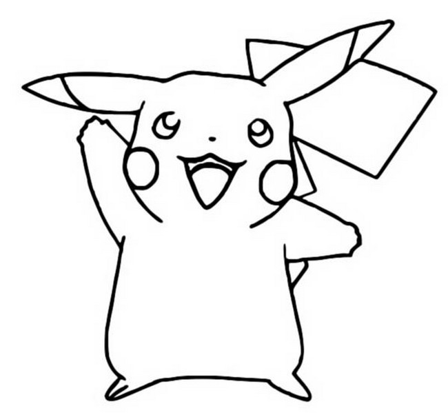 Coloring Pages Pokemon - Pikachu