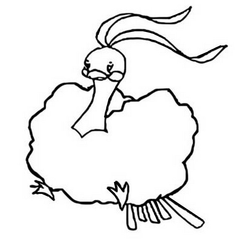 Altaria Coloring Pages