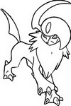 Kleurplaat Absol