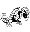 Coloring page Groudon