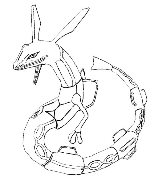 Malvorlagen Pokemon - Rayquaza - Zeichnungen Pokemon