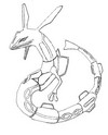 Coloring page Rayquaza