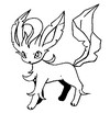 Coloring page Leafeon