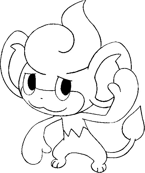 pokemon pansage coloring pages - photo #6