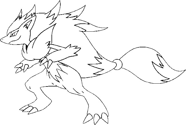 zoroark pokemon coloring pages - photo #4