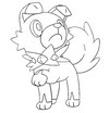Coloring page Rockruff