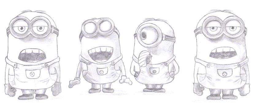 Dibujo para colorear Los Minions